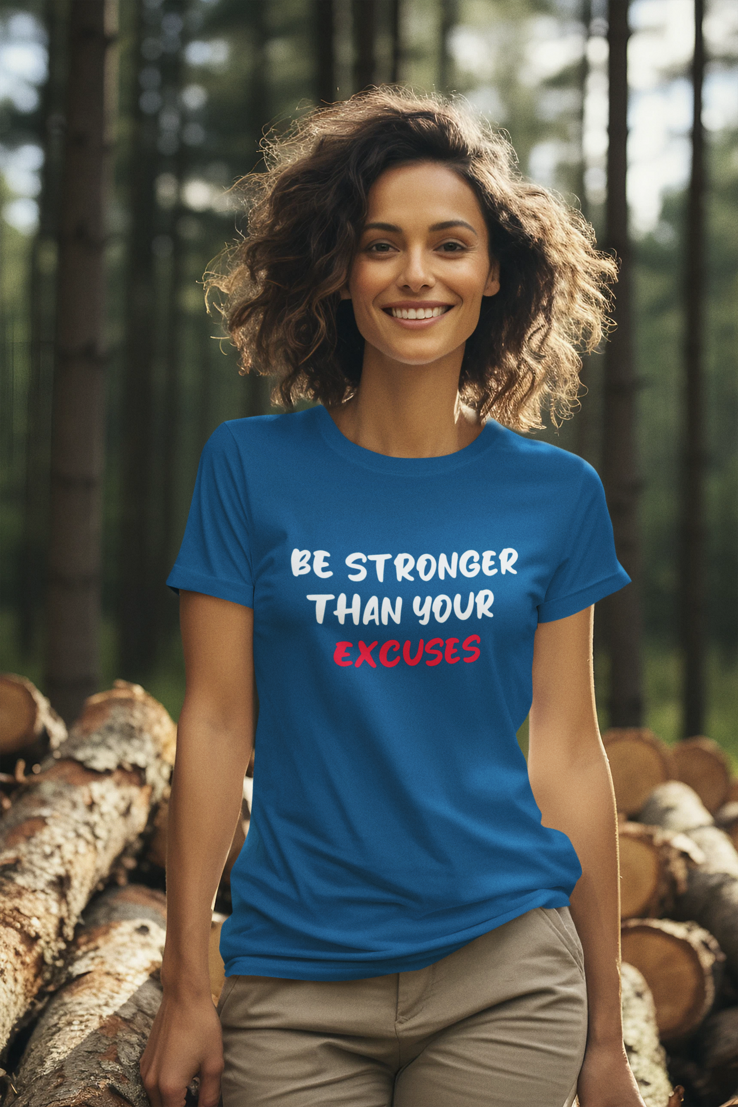 Marškinėliai - Be stronger than your excuses (Unisex)