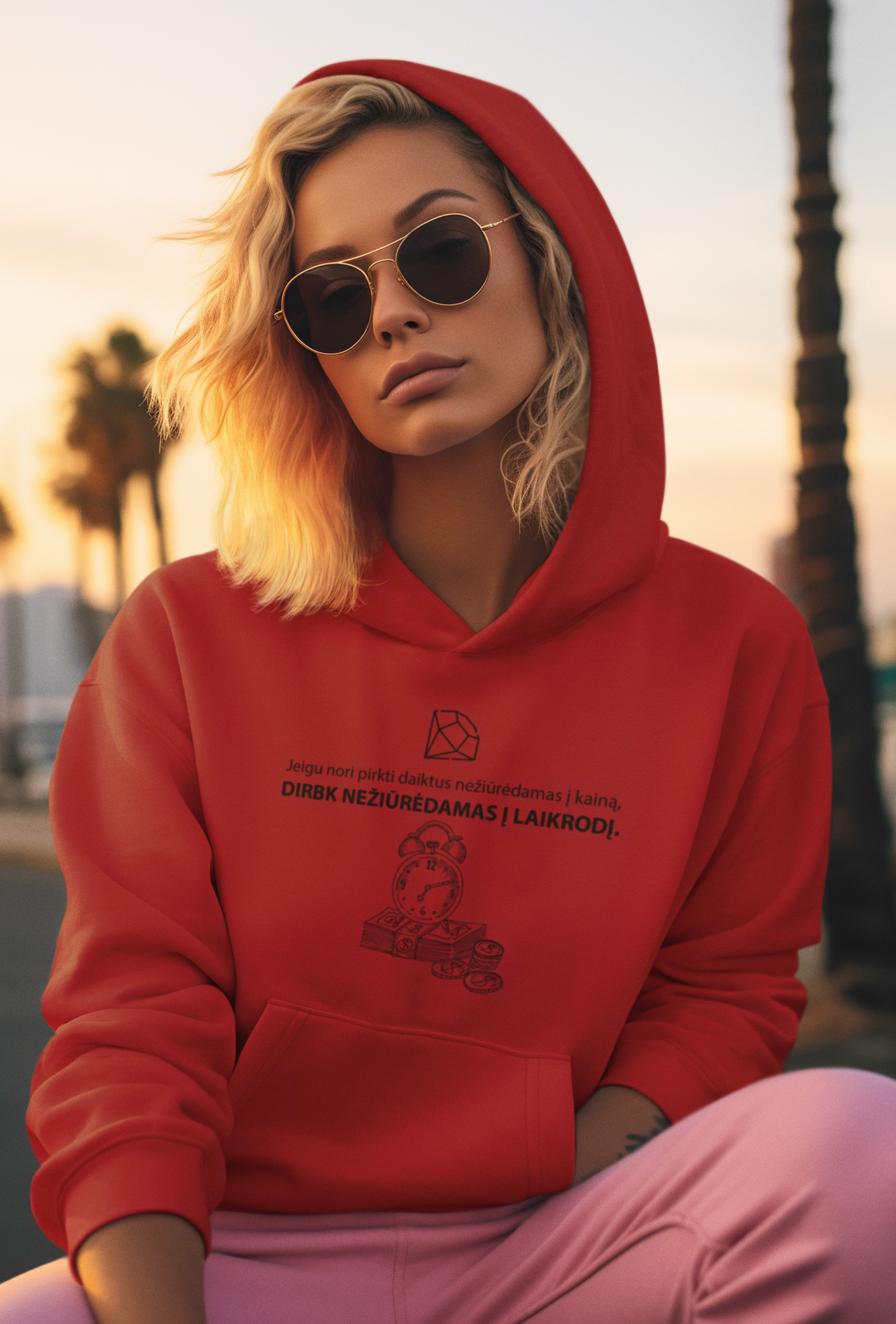 Džemperis - Darbas + Laikas = Pinigai (Unisex)