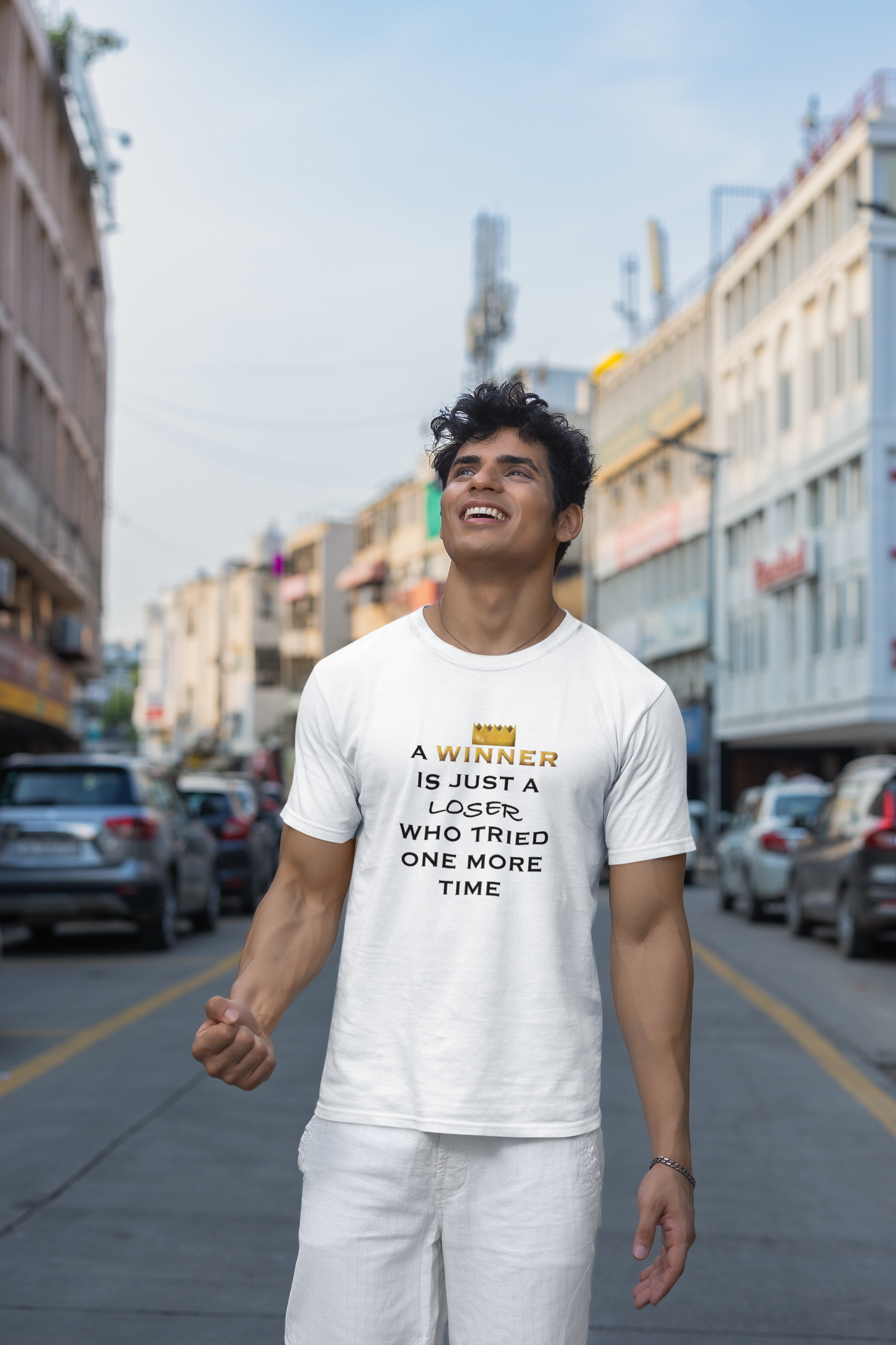 Marškinėliai - Winner is just a loser who tried one more time (Unisex)