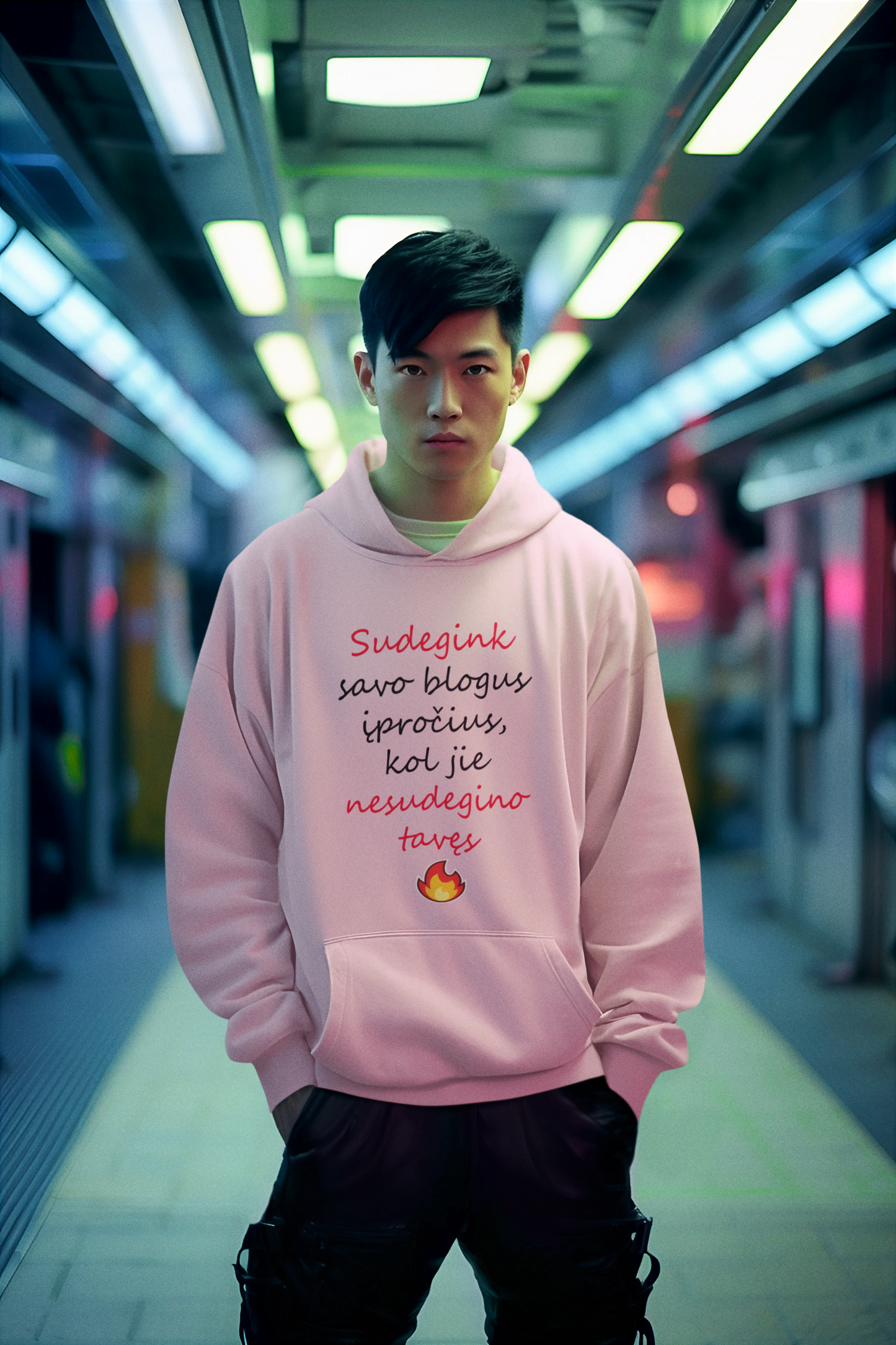 Džemperis - Sudegink savo blogus įpročius (Unisex)