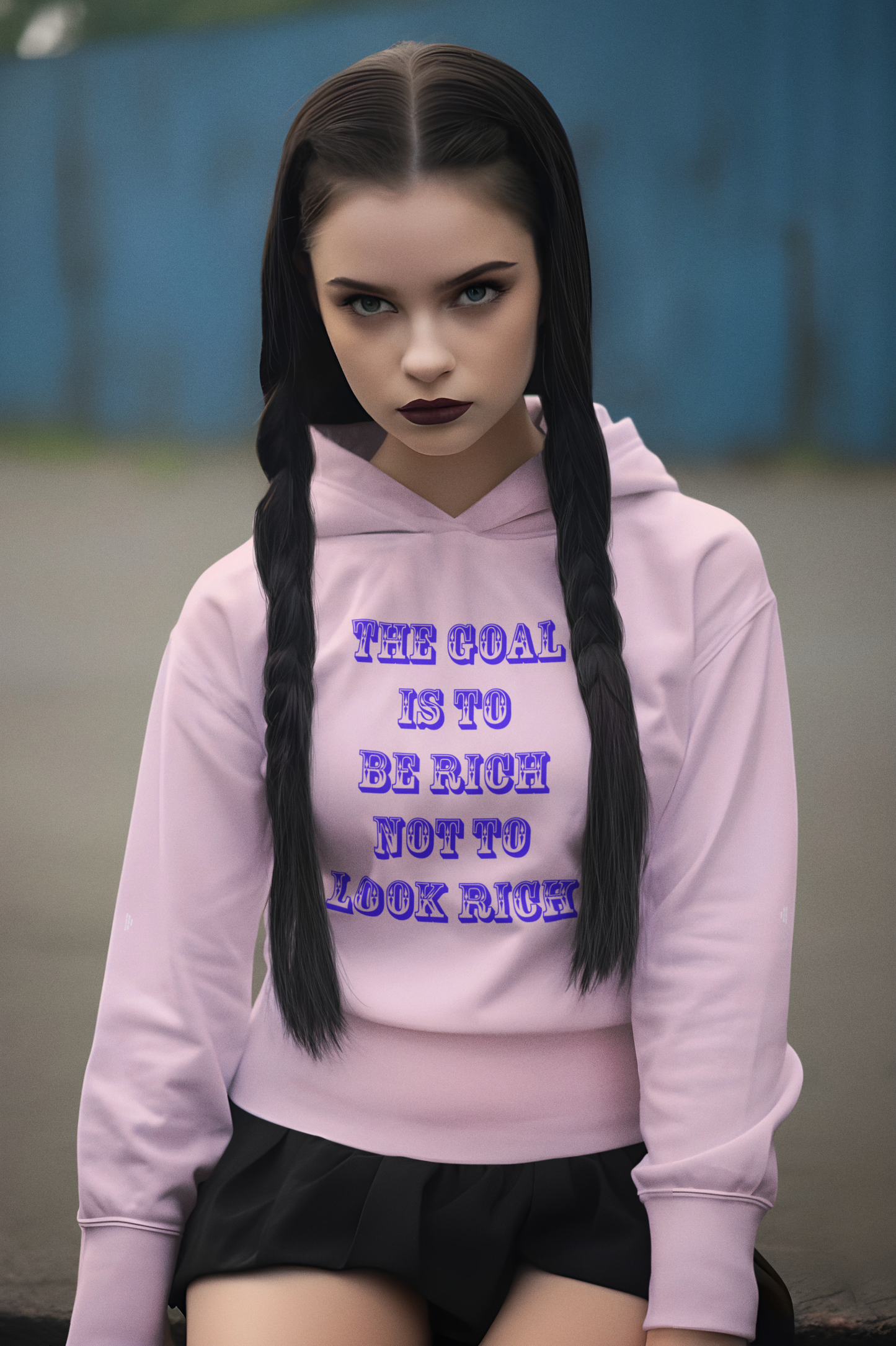 Džemperis - The goal is to be rich, not to look rich (Unisex)