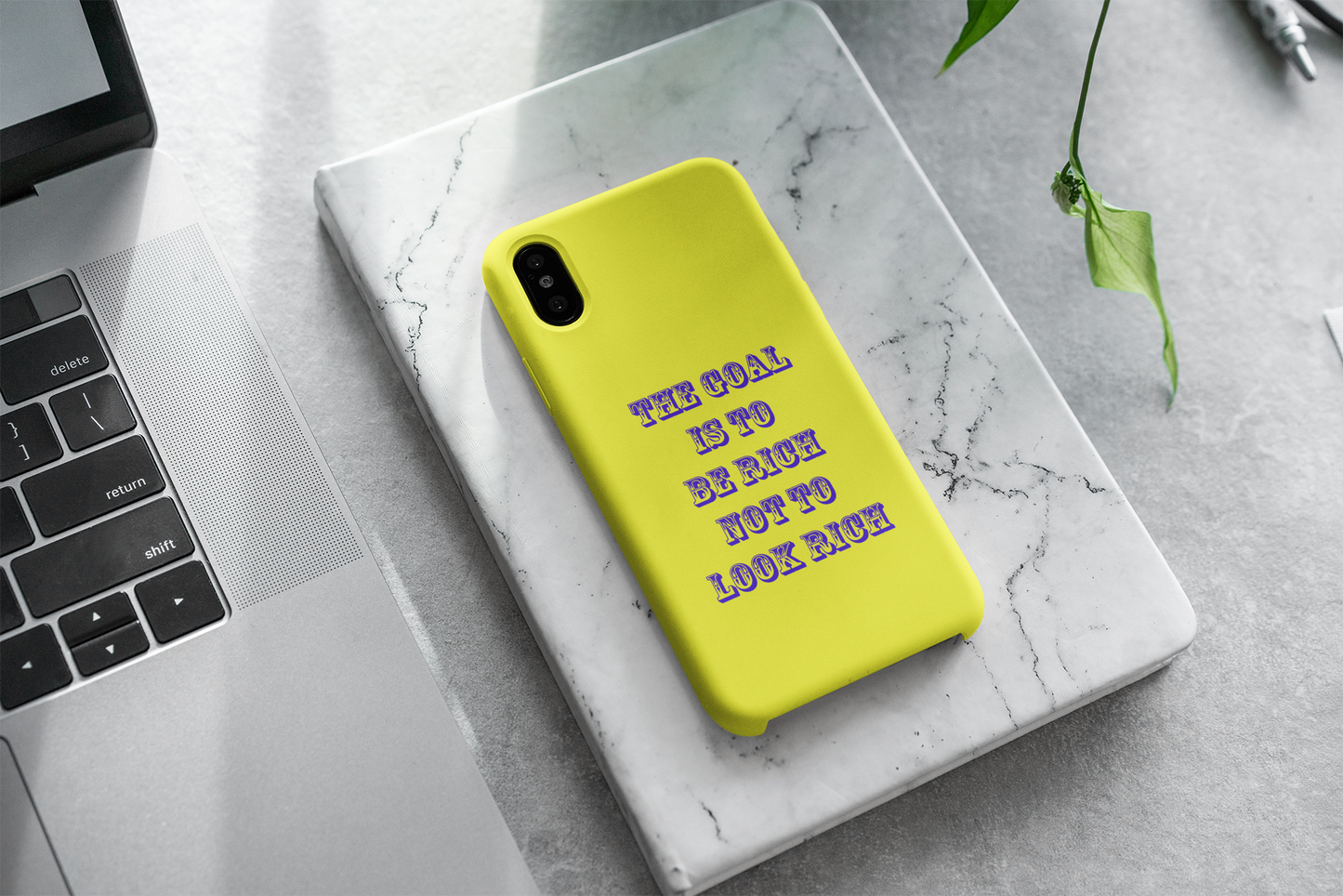 Telefono dėklas - The goal is be rich, not to look rich