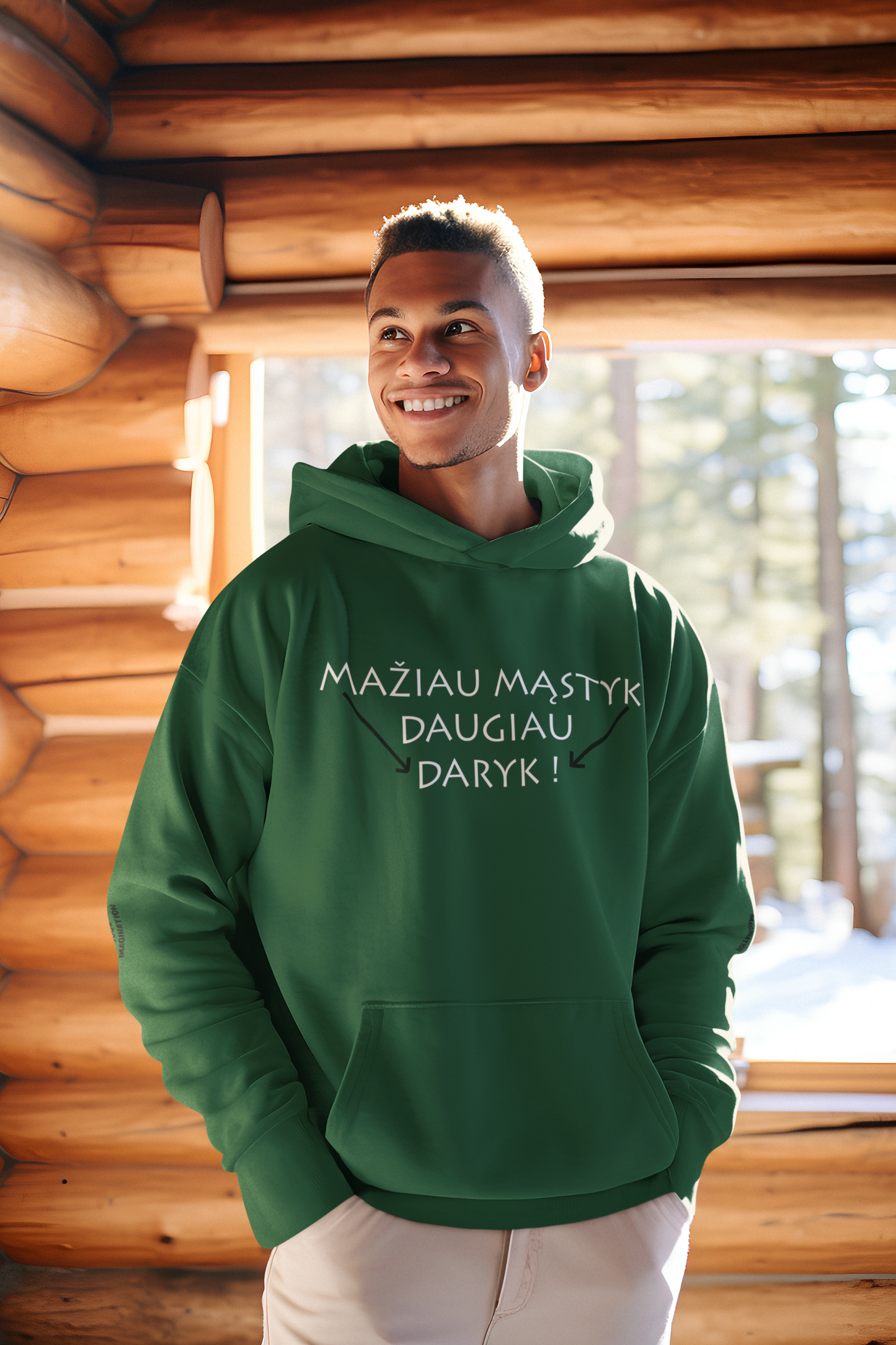 Džemperis - Mažiau mąstyk daugiau daryk (Unisex)