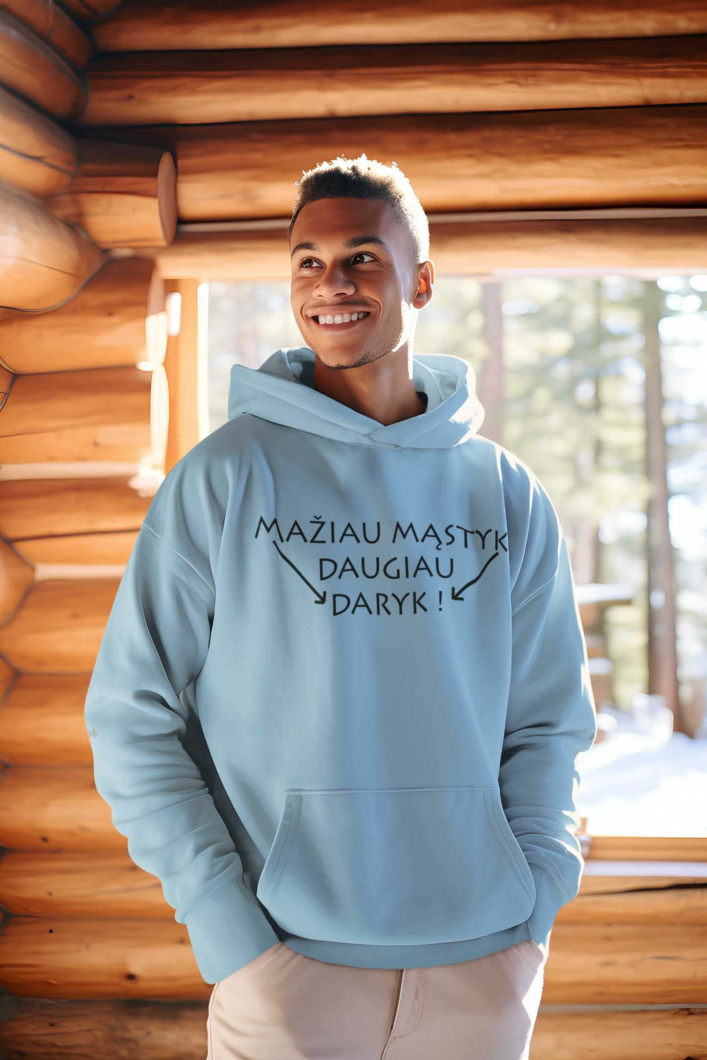 Džemperis - Mažiau mąstyk daugiau daryk (Unisex)