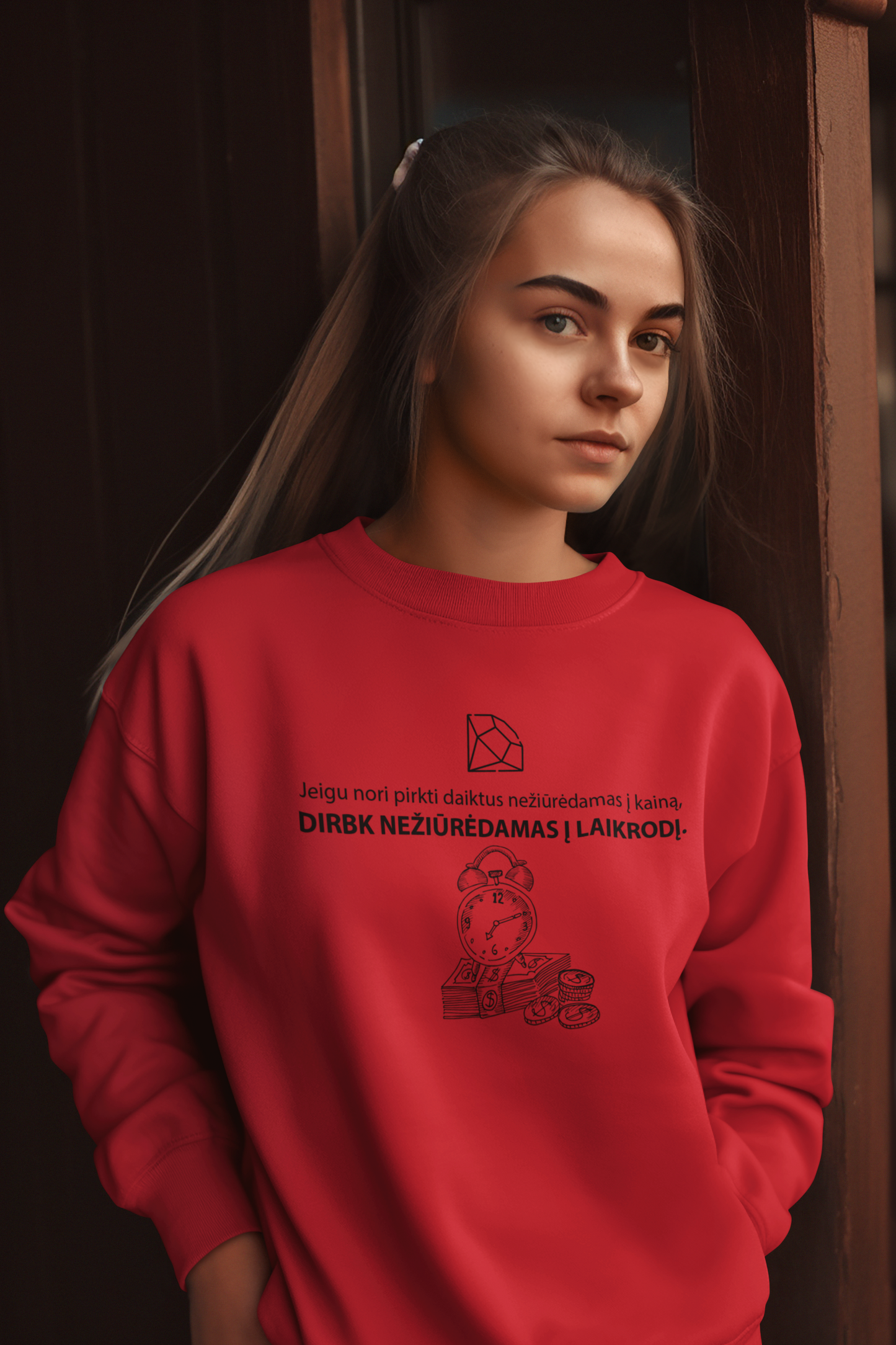 Megztukas - Darbas + Laikas = Pinigai (Unisex)