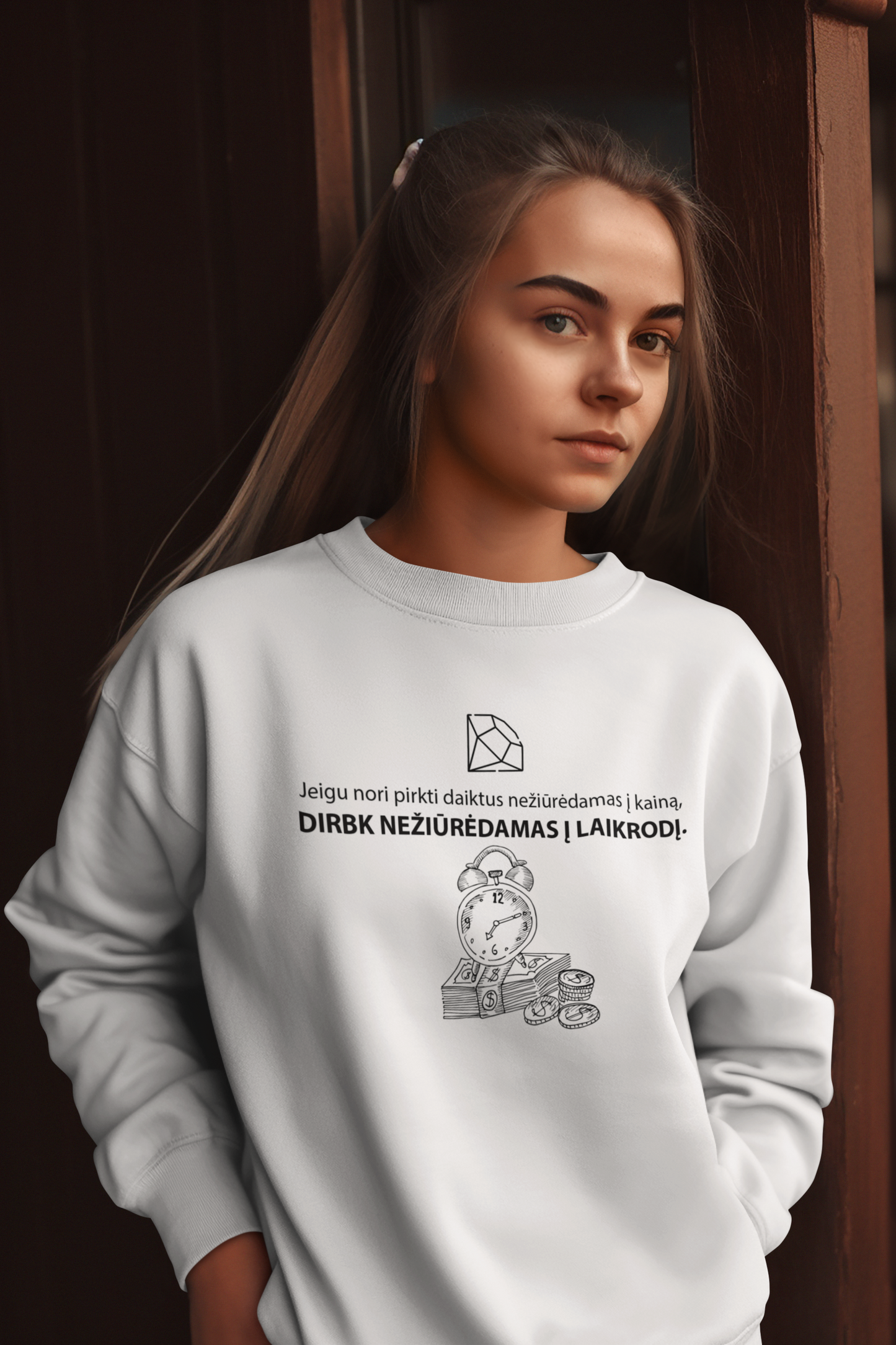 Megztukas - Darbas + Laikas = Pinigai (Unisex)