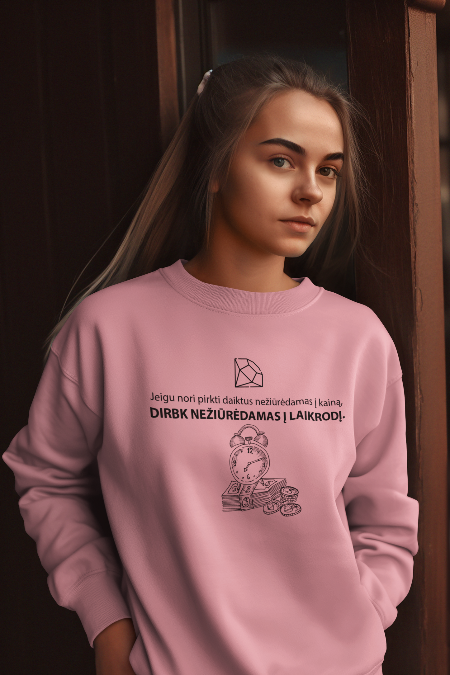 Megztukas - Darbas + Laikas = Pinigai (Unisex)