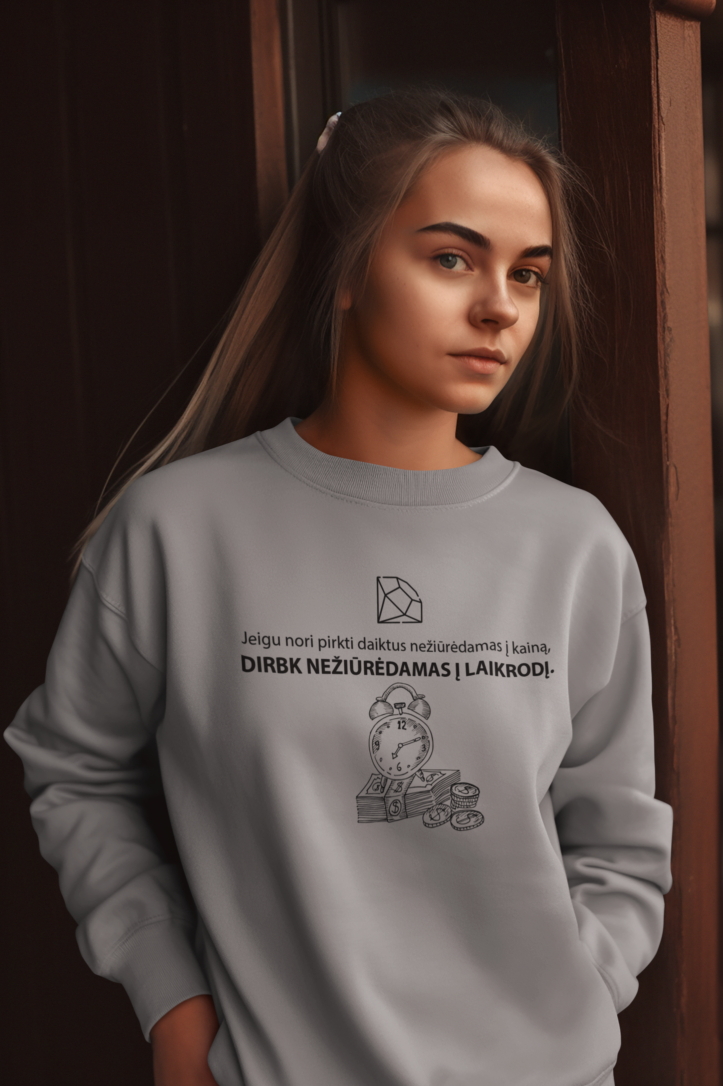 Megztukas - Darbas + Laikas = Pinigai (Unisex)