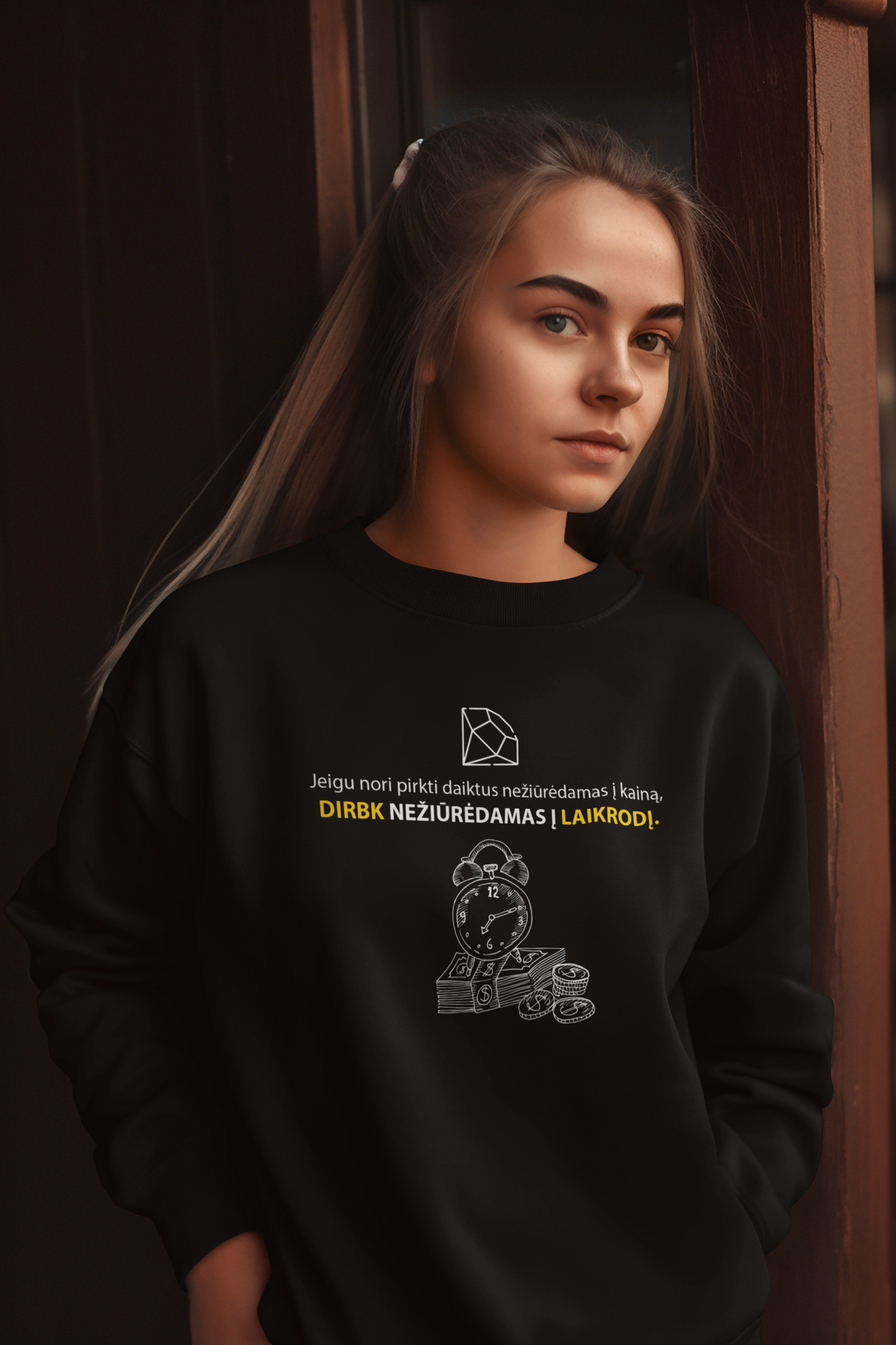Megztukas - Darbas + Laikas = Pinigai (Unisex)