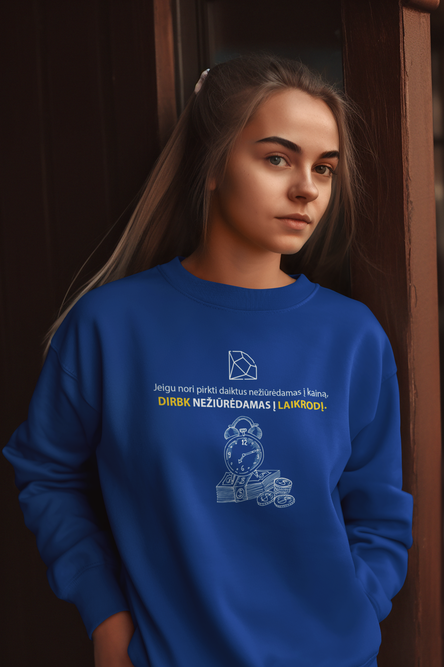 Megztukas - Darbas + Laikas = Pinigai (Unisex)