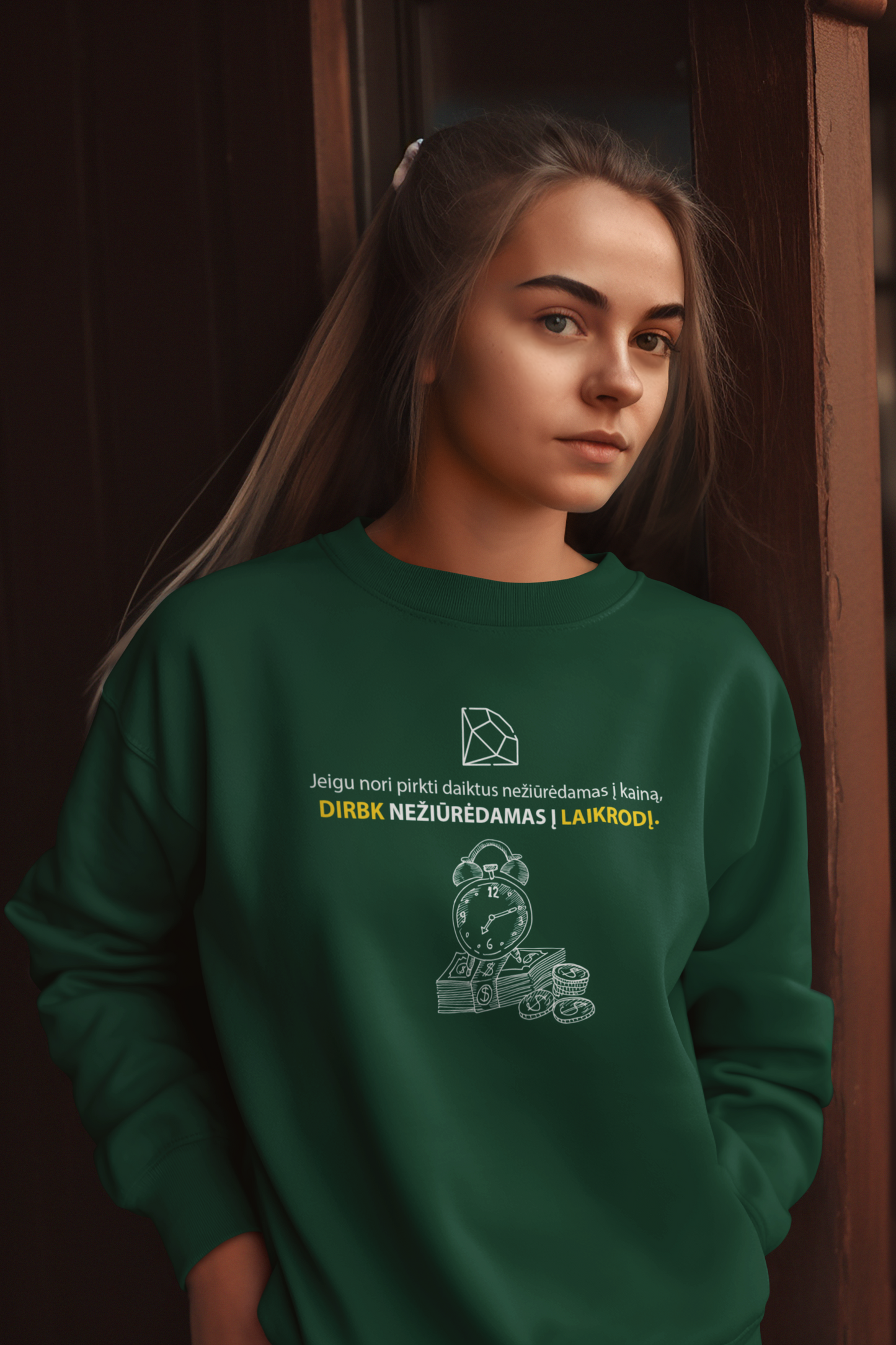 Megztukas - Darbas + Laikas = Pinigai (Unisex)