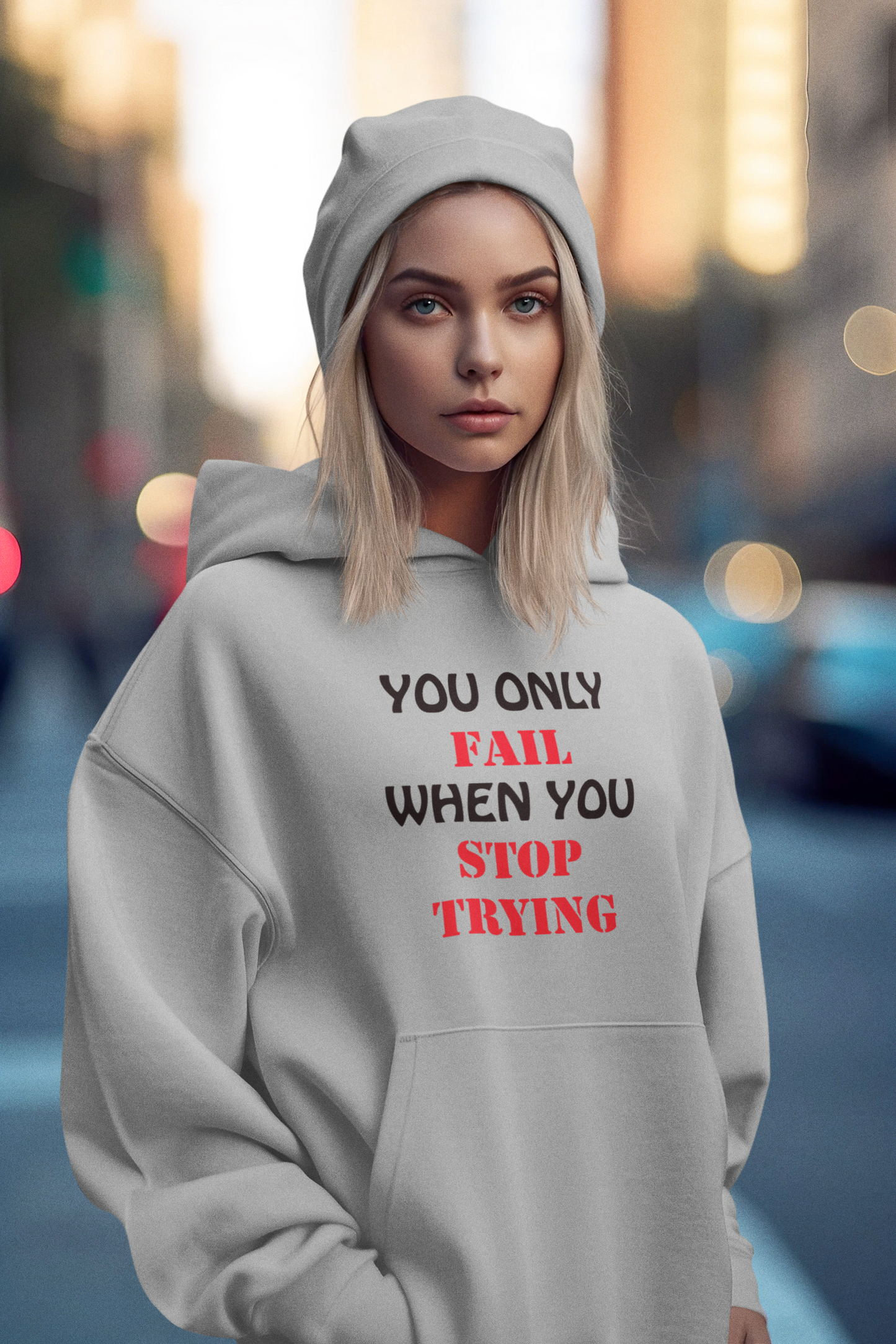 Džemperis - You only fail when you stop trying (Unisex)