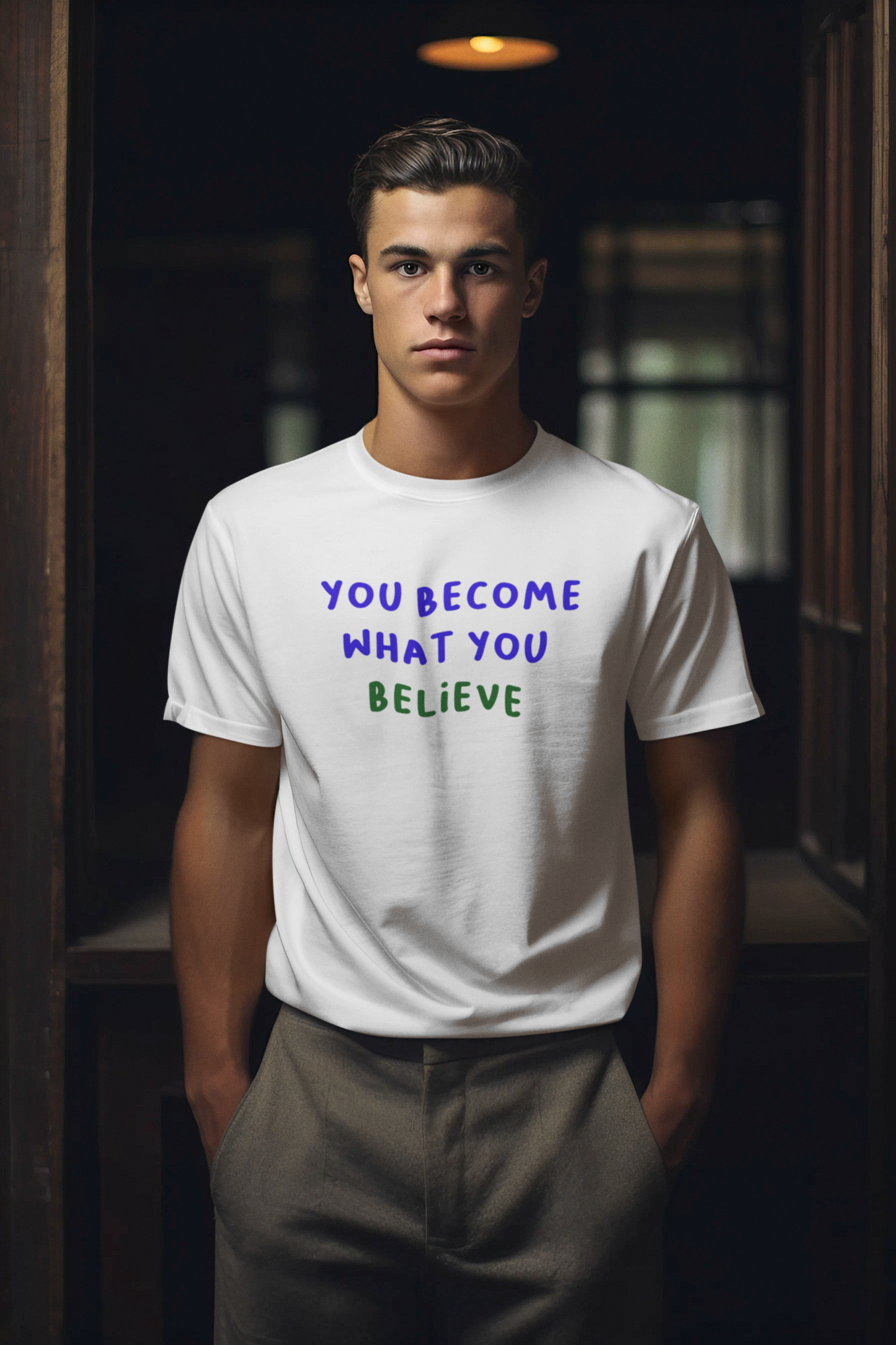 Marškinėliai - You become what you believe (Unisex)