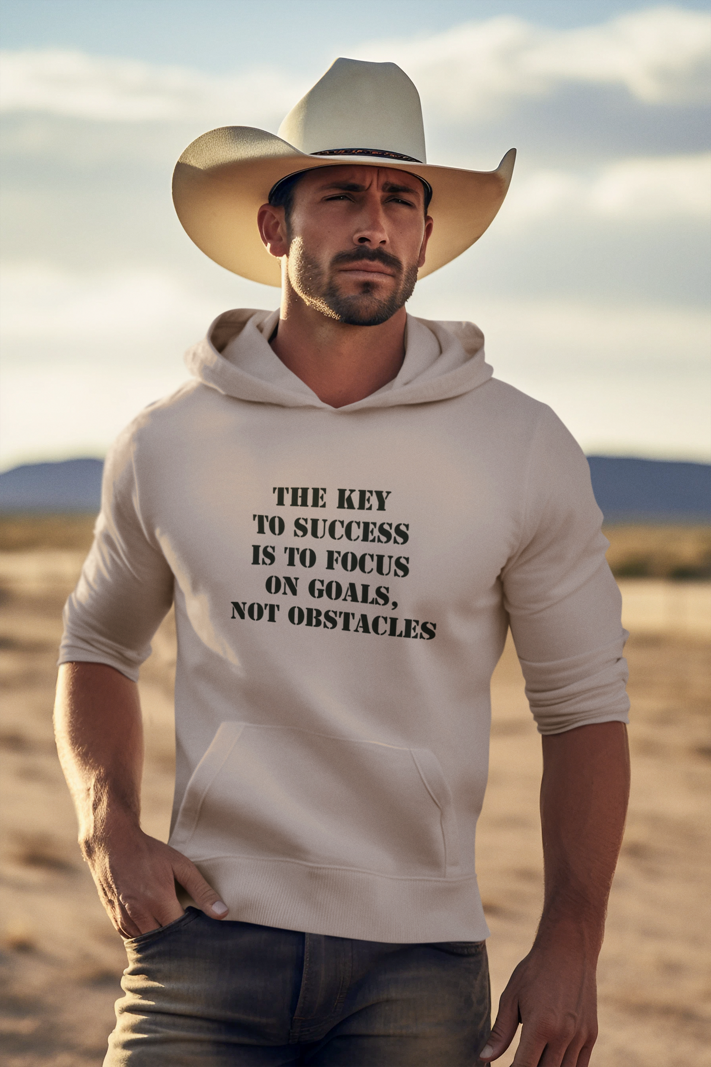 Džemperis - The key to success is to focus on goals (Unisex)